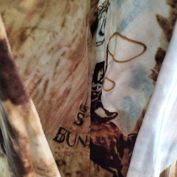 French Postcards The Wild West Ranch Sequined Velour Zip Up Hoodie Size Medium - Picture 10 of 14